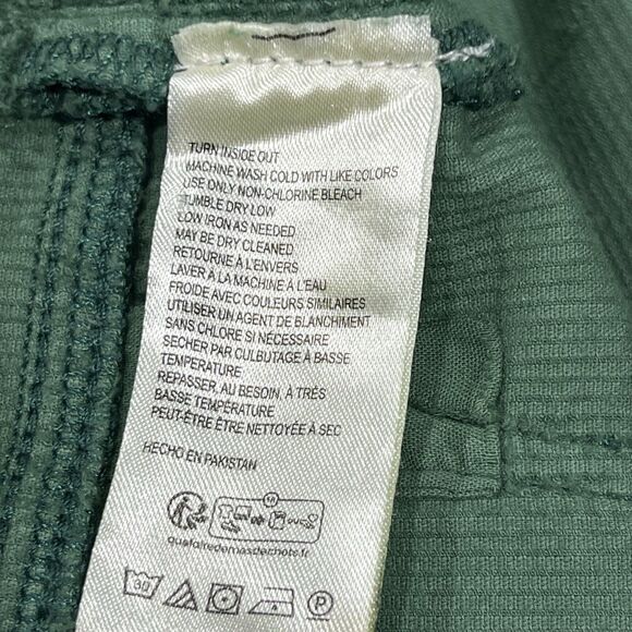 Anthropologie Pilcro Women Green Corduroy Flare Bootcut Leg Pants Size 32P 32X29 - Picture 6 of 12